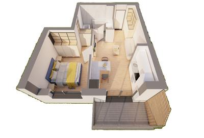 Apartament cu 2 camere decomandat, mobilat în UTA