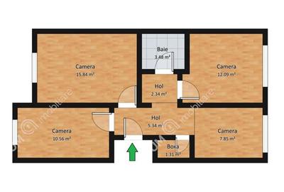 Apartament cu 3 camere decomandate in zona centrala din Sibiu - 8