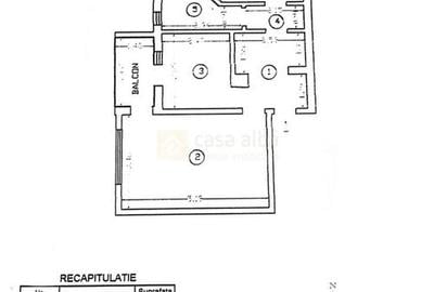 Podul de Fier, etajul 1, apartament cu 2 camere