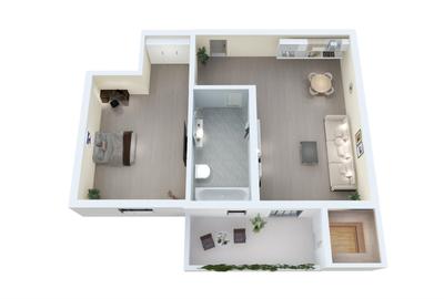 Apartament cu 2 camere decomandat în Terezian
