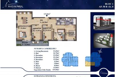 Antony Estate | Apartament de vanzare Premium, 5 camere - Luceafarul - Oradea - 15