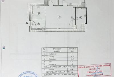Apartament 2 camere metrou One Cotroceni, 2 locuri de parcare incluse - 11