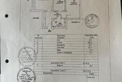 Apartament 2 camere-Str Cuza Voda-Mobilat-Utilat-60 mp - 2