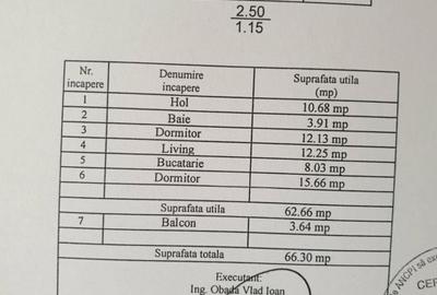 3 camere- Rediu -  etaj 1-  Liber- 66 mp - Parcare- 119900 euro - 1