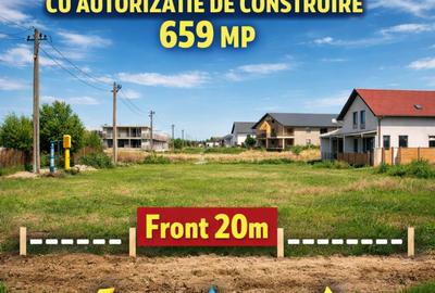 Teren Construcții intravilan de 659 mp, în Moșnița Nouă