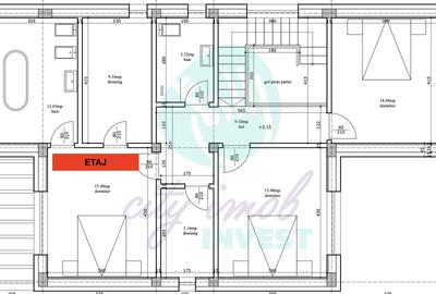 Casă la roșu P+1 | Teren 1750 mp | Dobreni-Giurgiu | Zonă liniștită - 7