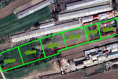 Teren Construcții intravilan de 970 mp, în Comana