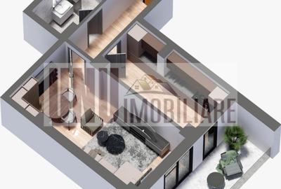 Apartament 1 cameră,55 mp,Niclona,bloc nou - 1