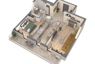 Apartament 2 camere, bloc nou, Podu Ros, intabulat - 4
