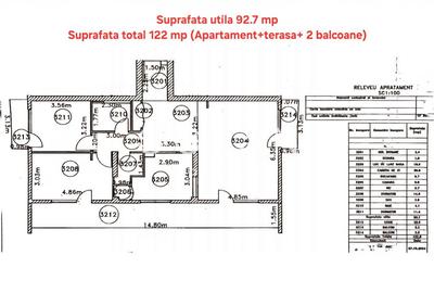 Apartament Nou cu 3 camere, 93 mp utili, Etaj 3, zona Rahovei - 11