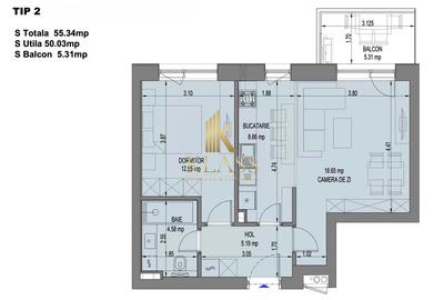 Apartement 2 camere Nusco Aviatiei rezidential sau birou - 9