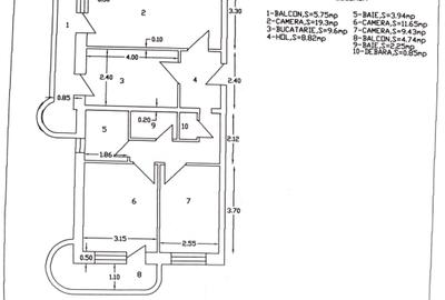 APARTAMENT 3 CAMERE, ZONĂ CENTRALĂ VASLUI - 1
