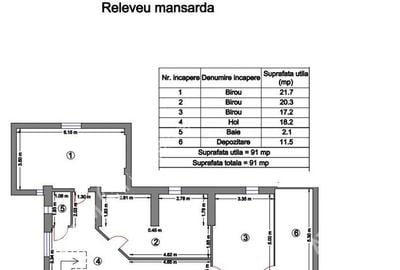 Spatiu de birouri zona Centrala 6 camere parcare privata - 7