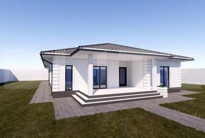 Casa  in constructie 300 mp, teren 5000 mp, zona Ursati - 1