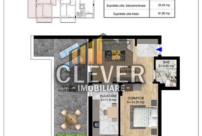 Apartament cu 2 camere semidecomandat în Theodor Pallady