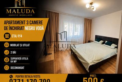 Apartament 3 camere de inchiriat, Negru Voda - 1