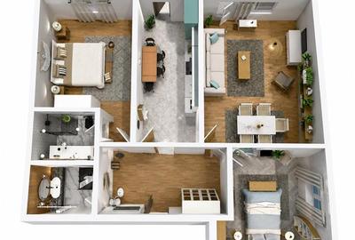 Apartament 3 camere zona C5 in BLOC NOU - 7