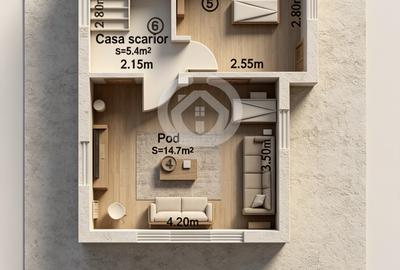 Apartament 67 mp utili | Complet mobilat și utilat | V Aaron, Sibiu - 11