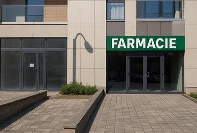 Spatiu comercial nou - 84,3 mp utili - pretabil FARMACIE, cabinet, magazin - zon - 1