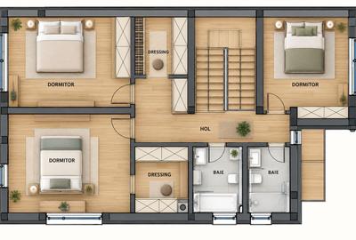 Casa individuala NZEB, 5 camere, 3 bai, finisata, P+ET+POD, Someseni - 7