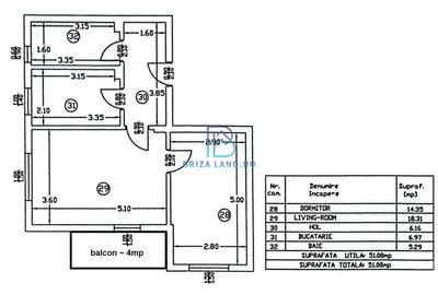 Dobroesti, ap. 2 camere, parter inalt, sup. 55mp, mobilat si utilat - 15