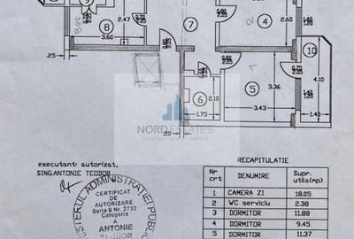 Apartament 4 Camere 92 mp, Piata Iancului-Metrou, monolit, 1978 anvelopat - 10