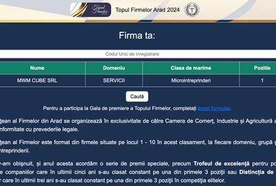 Cea mai bună agentie imobiliara din Arad 2023. Acordare in 2024.