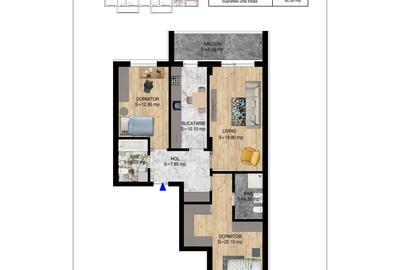 Ap 3 camere decomandat, 2 BALCOANE, Bloc 2026, INCALZIRE IN PARDOSEALA, PROMOTIE - 6