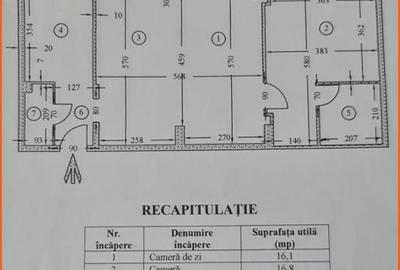 Apartament cu 3 camere transformat in 2 camere! 73mp! Brancoveanu - 9