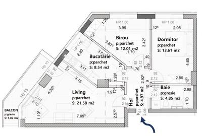 Apartament de vanzare, cu 3 camere zona Tractorul - 3