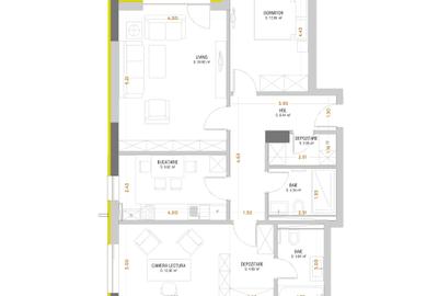 Apartament cu 3 camere decomandat în Astra