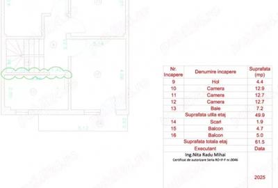 Casa inșiruita P+1E+M - 9