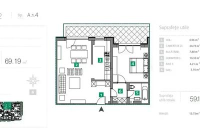 Apartament Lux 2 Camere Sisesti I Vedere Lac I Metrou - 13