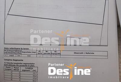 Teren Construcții intravilan de 930 mp, în Miroslava