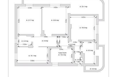 Resita CHIRIE Central, 355 mp. Demisol, Parter, Etaj 1 - 8