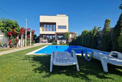 Fundeni Închiriez Vila stil Mediteran 4 cam piscina 60 mp 6 locuri parcare curte - 1