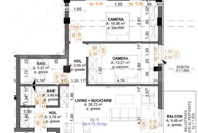Apartamente 3 camere, 75.15mp, Iris  TVA inclus! - 8