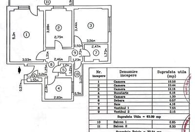 Ap 3 Camere Modern Mobilat/Utilat Centrala si Parcare in D-na Ghica - 13