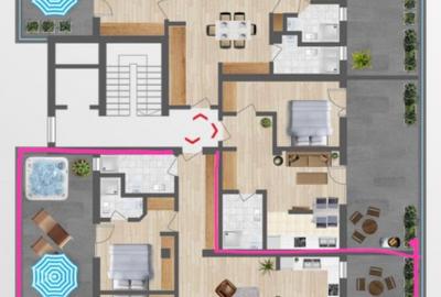 Penthouse de lux | 83 mp utili + terasă 117 mp | Etaj 3 cu lift | Zonă premium - 16