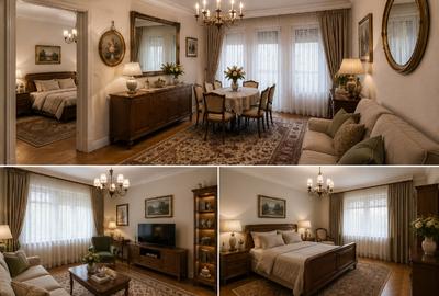Apartament 3 camere parter in vila plus garsoniera demisol si curte. - 7