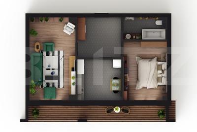 Apartament de 2 camere, decomandat, etaj intermediar, zona Visani - 2