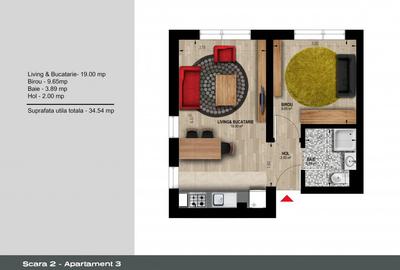 Apartament 2 camereDirect Dezvoltator Weiner 12 Residence Militari - 17