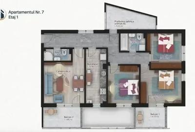Apartament 4 camere, 2 balcoane |Lux |Metroul Bucur Obor  COMISION 0 % - 10