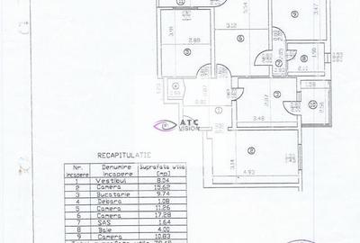 Apartament cu 4 camere semidecomandat, mobilat în 13 Septembrie