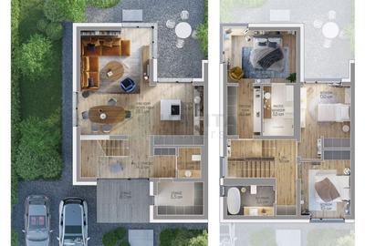 Vila tip duplex in Amber Forest, langa padure - 32