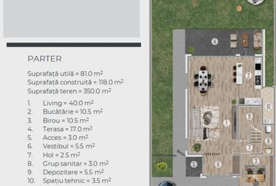 Casa 5 camere 153mp | 0 comision | Tunari | 350mp teren | Scoala Americana - 5