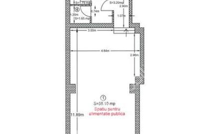 Spatiu comercial cu destinatie alimentatie publica zona Balcescu - 3