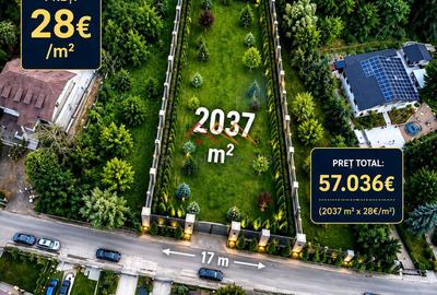 Teren Construcții intravilan de 2037 mp, în Poiana Câmpina