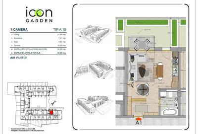 Garsonieră la Icon Garden, ansamblu finalizat: te muți imediat - 4