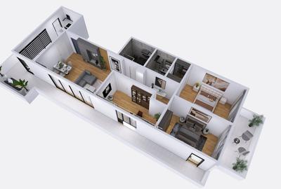 Apartament cu 4 camere decomandat în Palazu Mare